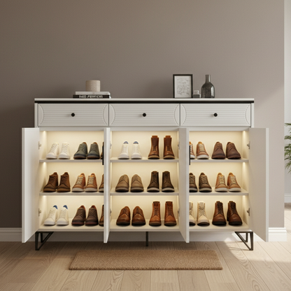 Multi Functional Shoe Rack Storage Cabinet