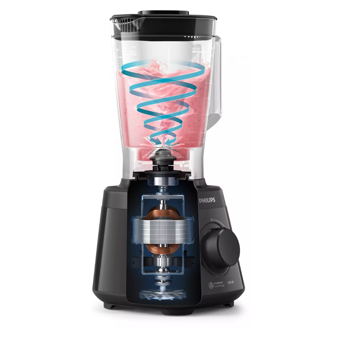 Philips Daily Collection Blender HR2141/90 – 550W Blender with 1.5L Jar
