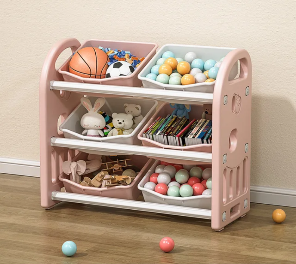Baby Toy Storage Cabinet with Multifunctional Sorting Boxes