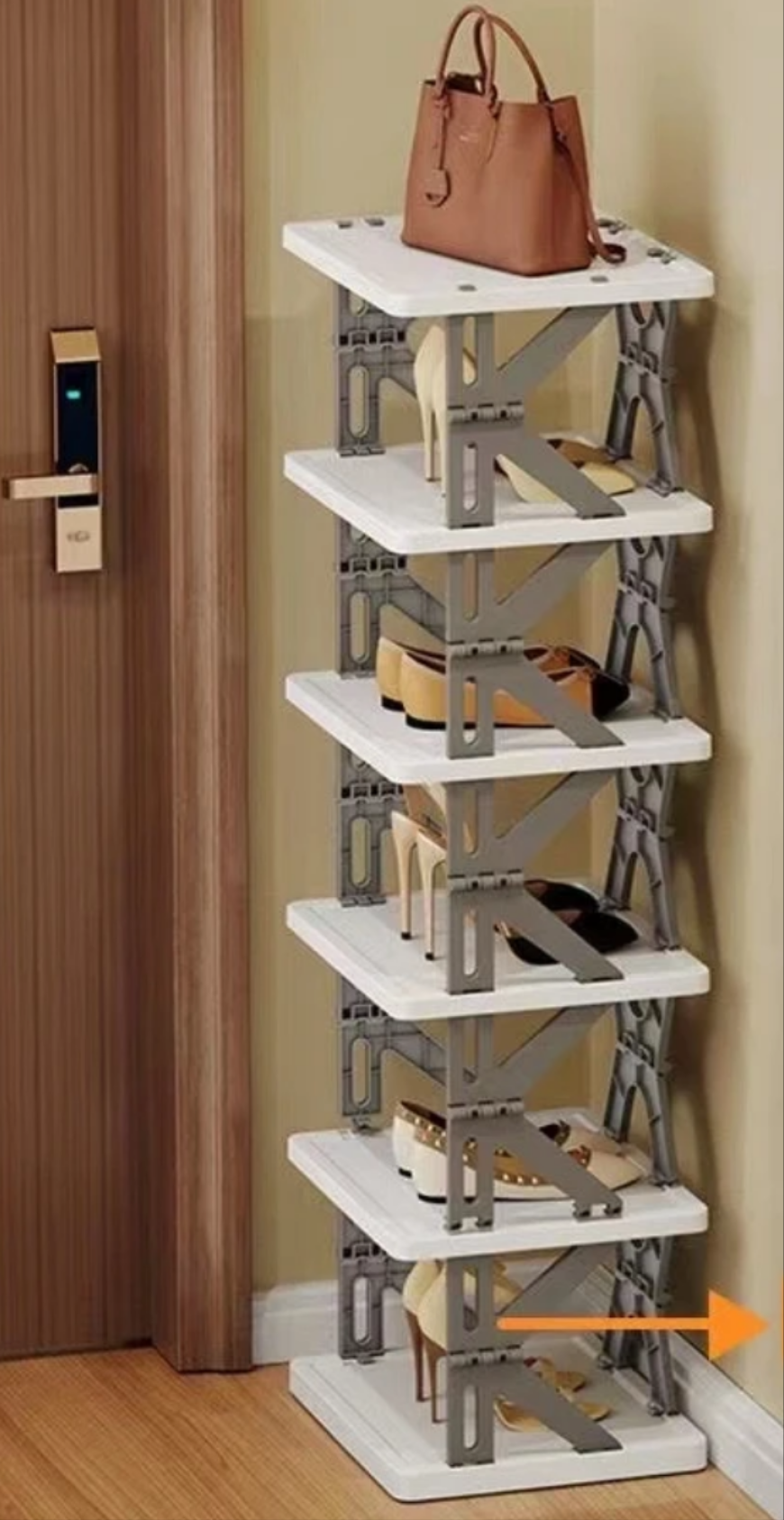 6-Layer Foldable Retractable Shoe Rack