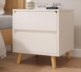 Wooden bedside table