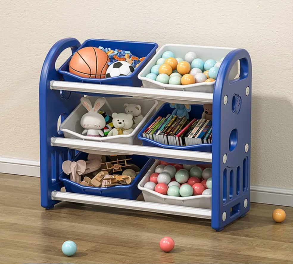 Baby Toy Storage Cabinet with Multifunctional Sorting Boxes