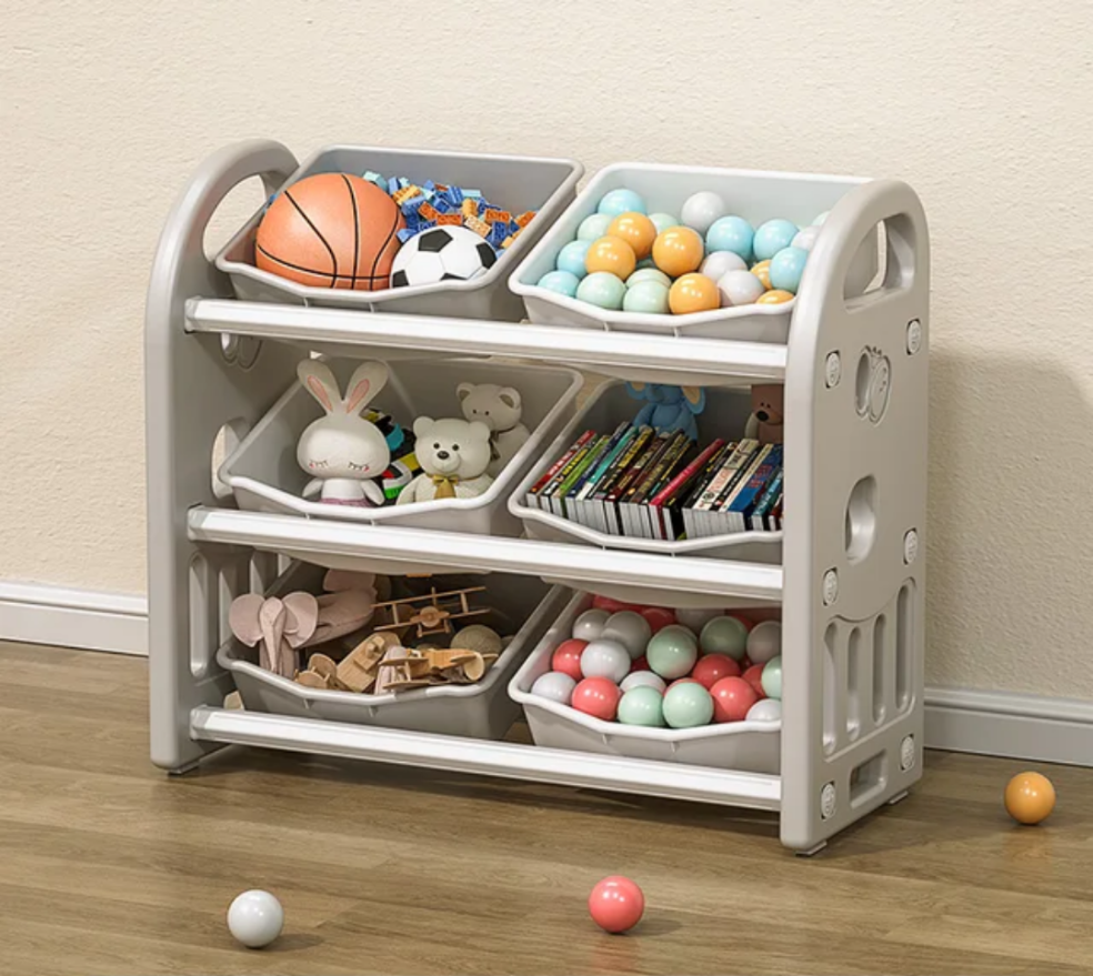 Baby Toy Storage Cabinet with Multifunctional Sorting Boxes