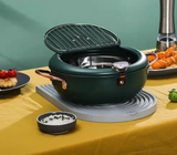 Nordic Green Frying Pot