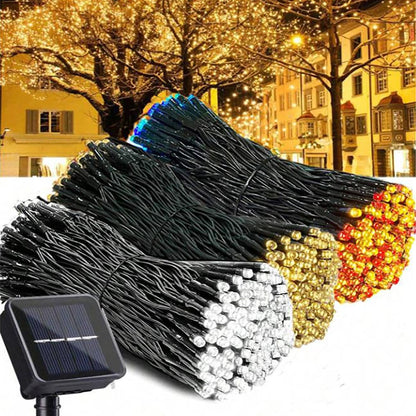 12M Solar 100LED Powered Garden Lights