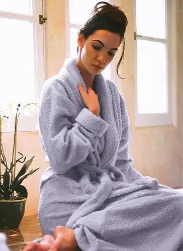 Coloured bathrobes