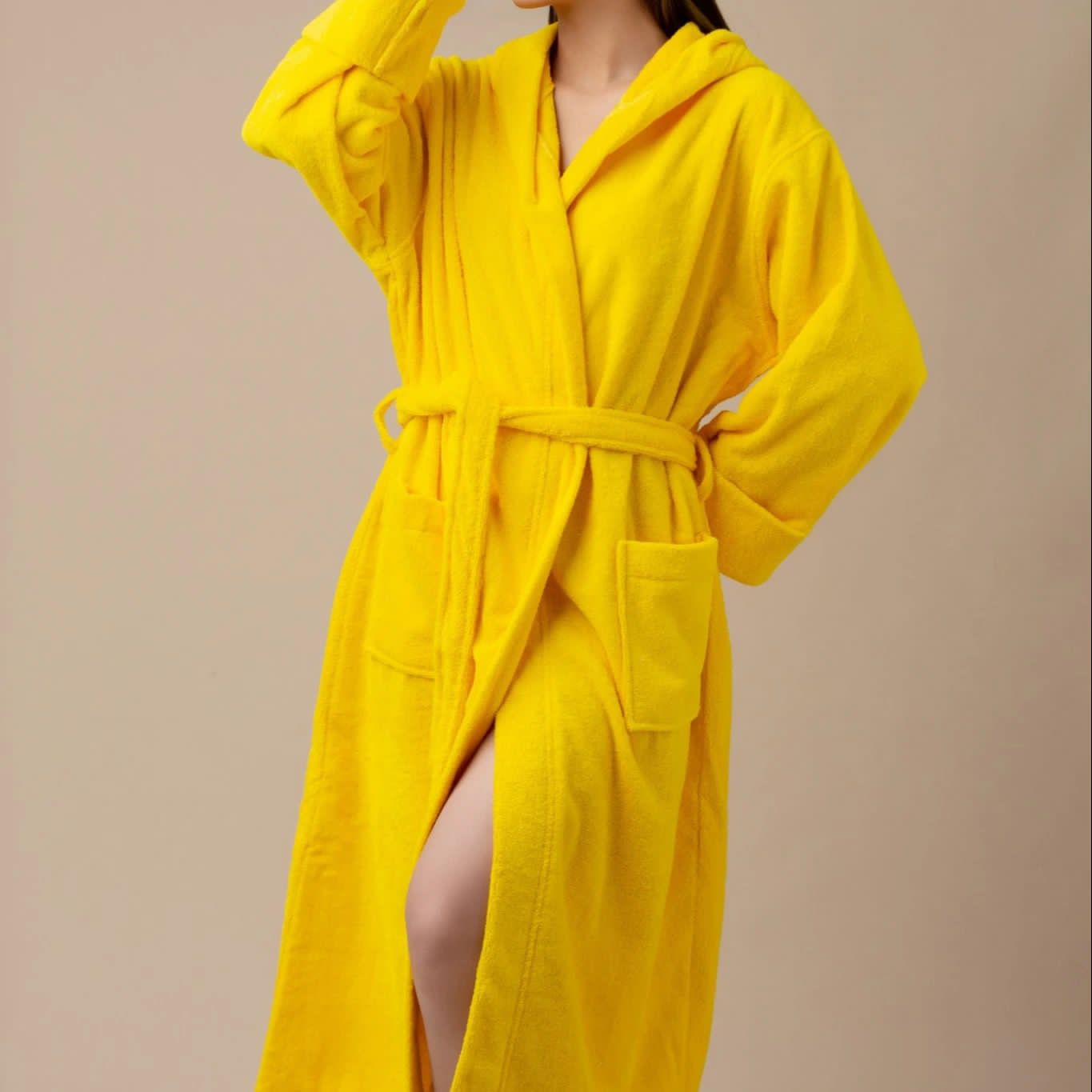 Coloured bathrobes