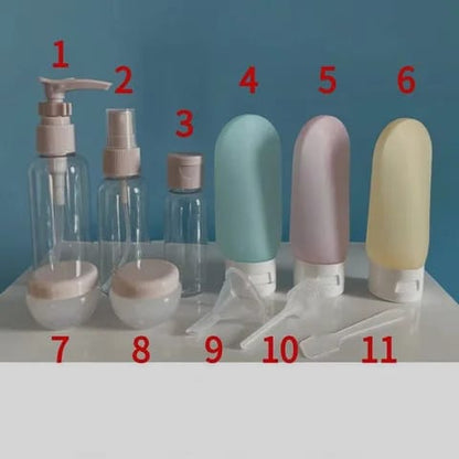 11pcs Travel refill bottle Set