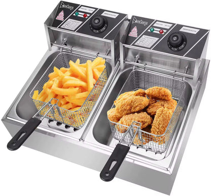 12 Litre Double Deep Fryer (6+6L)