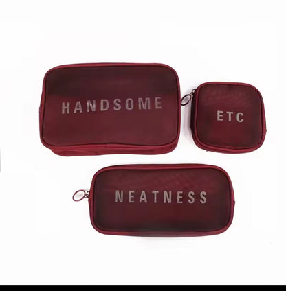3pc Mesh Hygiene bag set