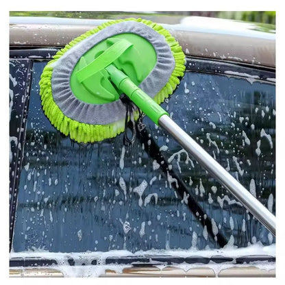 Gemelli Collections multipurpose adjustable telescopic chenille mop for home, car, and glass cleaning