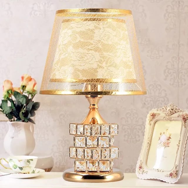 European Crystal Table Lamp