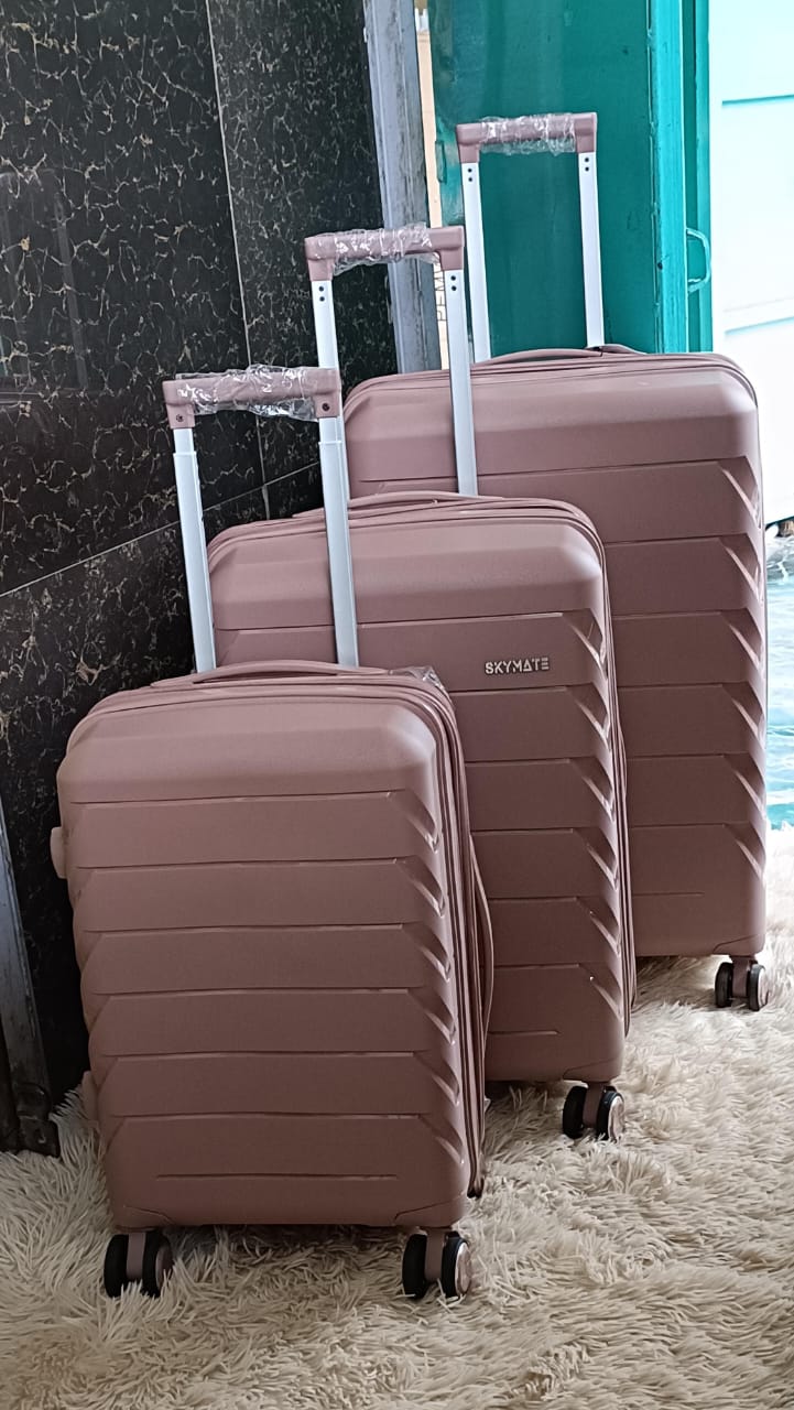 3pcs Rubber Suitcase