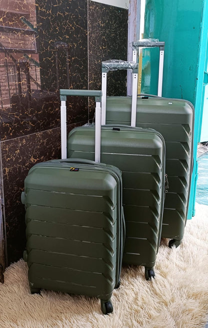 3pcs Rubber Suitcase