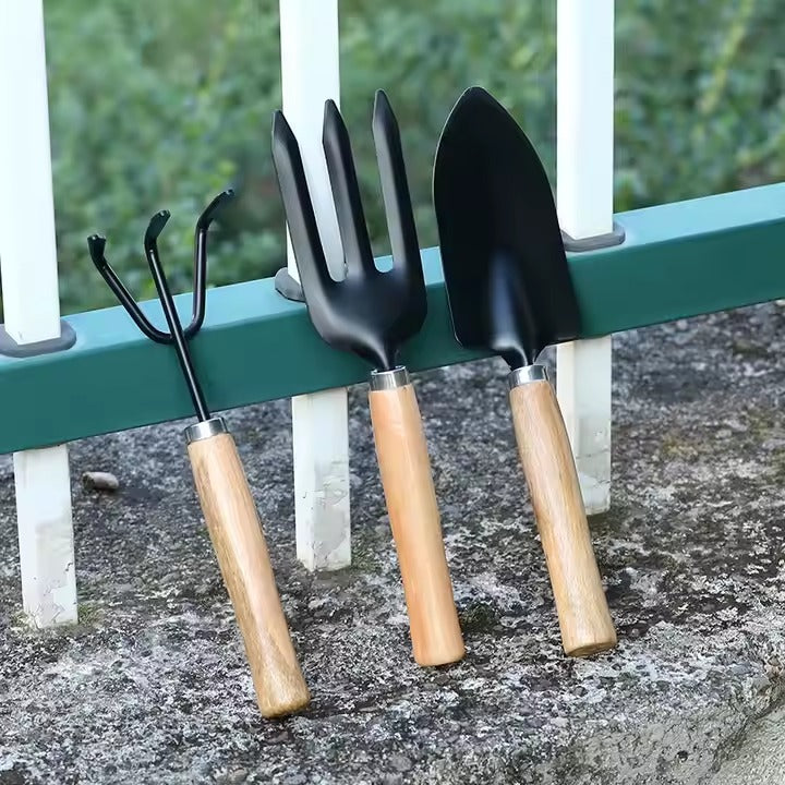 3pcs Garden Tool set with Wooden Handles
