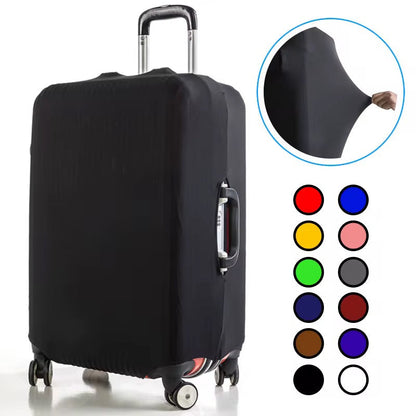 Stretchy travel luggage bag suitcase protector made from washable fabric