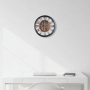 Vintage-look wall clock in 30cm and 45cm sizes, antique-style detailing with large numerals, neutral warm tones, ideal for living rooms, kitchens, or offices, Dawood Lifestyle & Gadgets