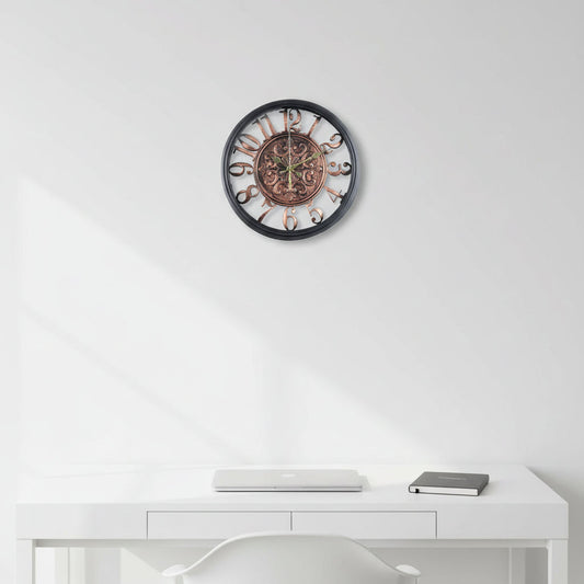 Vintage-look wall clock in 30cm and 45cm sizes, antique-style detailing with large numerals, neutral warm tones, ideal for living rooms, kitchens, or offices, Dawood Lifestyle & Gadgets