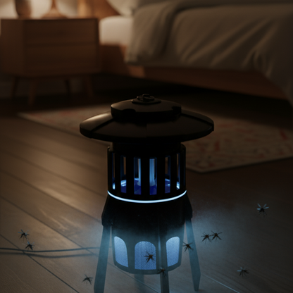 black insect killer RM 332 with fan and hanging option.
