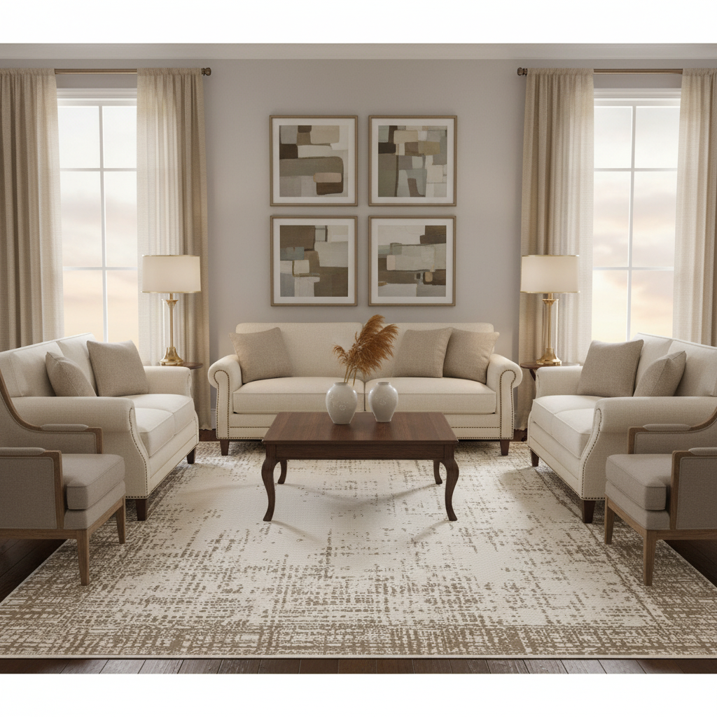 Oriental Weavers: Vedantu Vintage Carpet Carpet Rug; (240×340)cm, Light Brown-KBORIE175