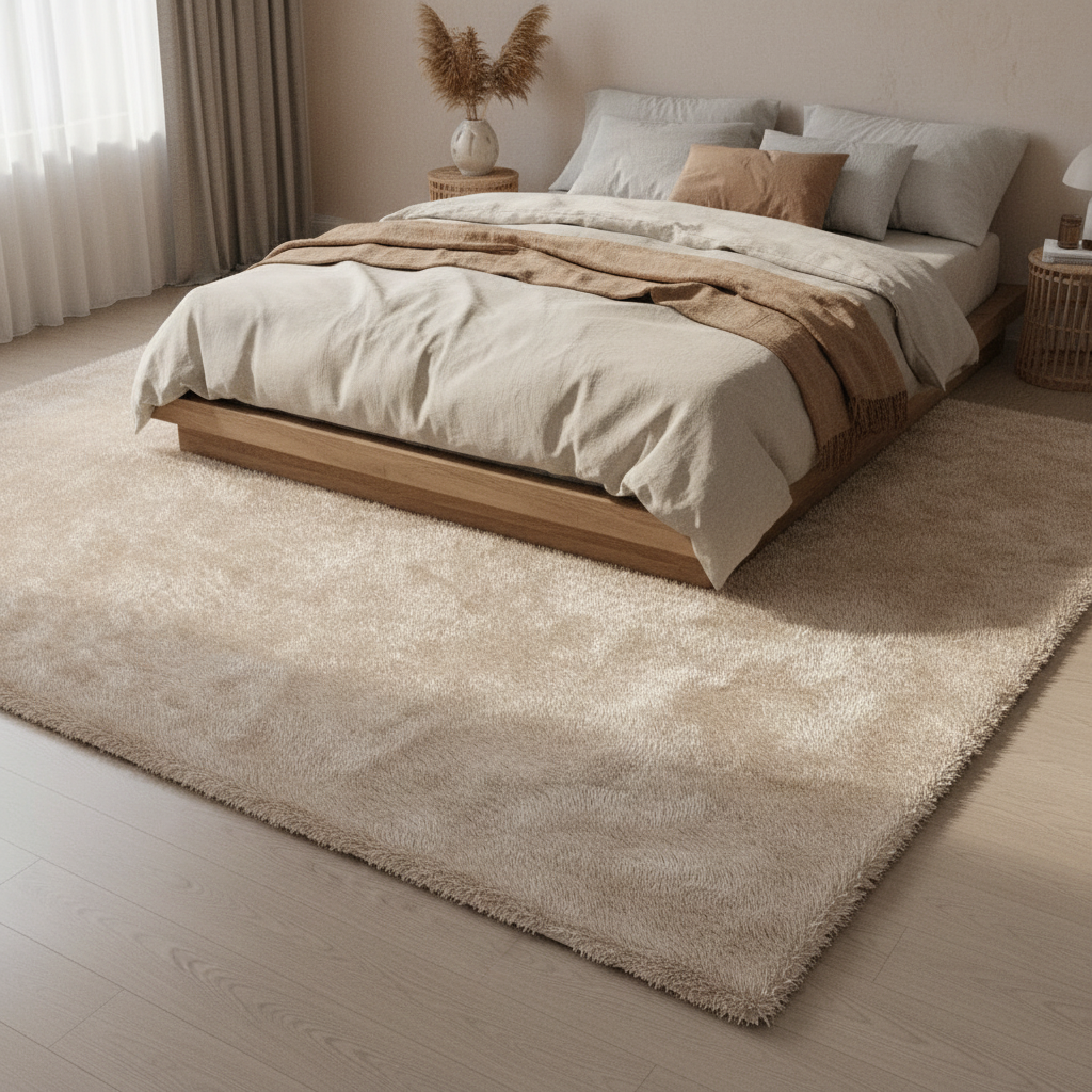 Faux Fur  Small Bedside rug (150 × 200 cm)-KBWUHU53