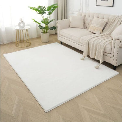800gsm faux fur rug 80x150 white ivory soft plush carpet small bedroom accent rug