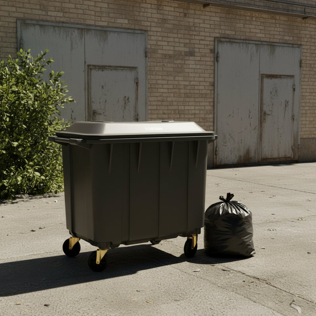 Super Large Size Dustbin With Wheels