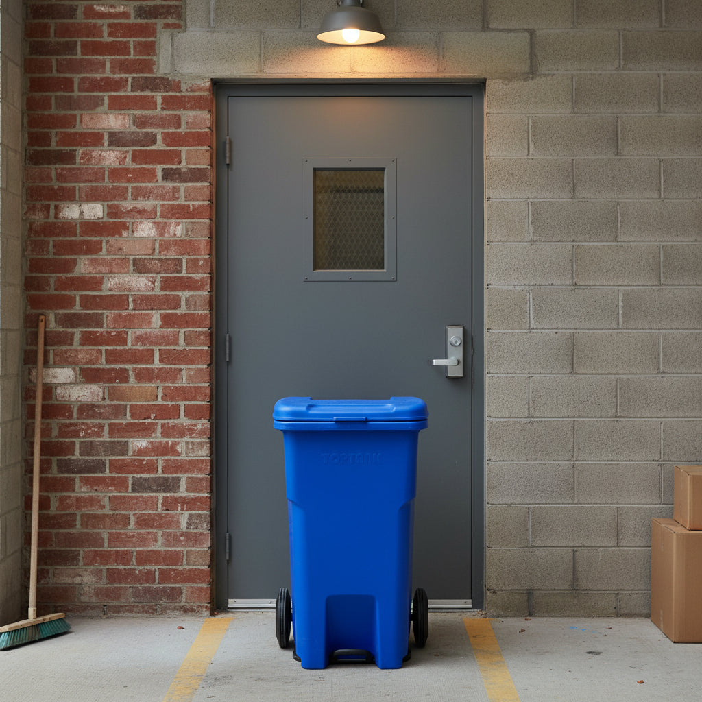 TT dustbin with wheels and foot pedal designed for hygienic waste disposal in homes, offices, schools, and commercial environments.