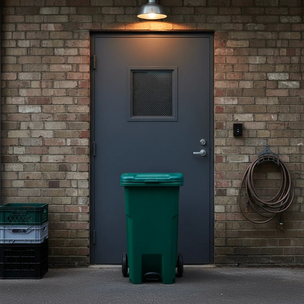 TT Dustbin With Wheels & Foot Pedal