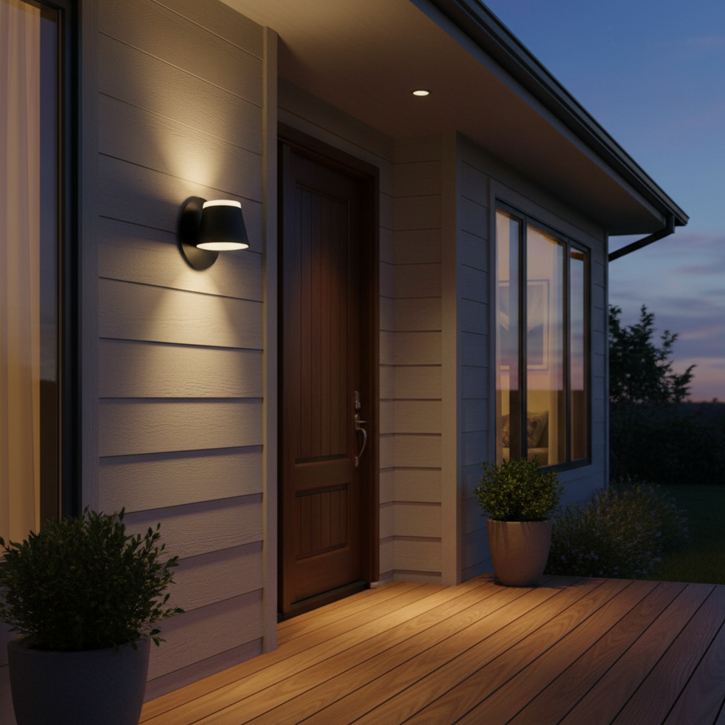 360 Degrees LED Wall Lamp Black – LL 6201-20-BK-WW