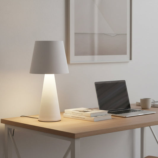 USB Rechargeable Touch Table Lamp – RGB Color, White