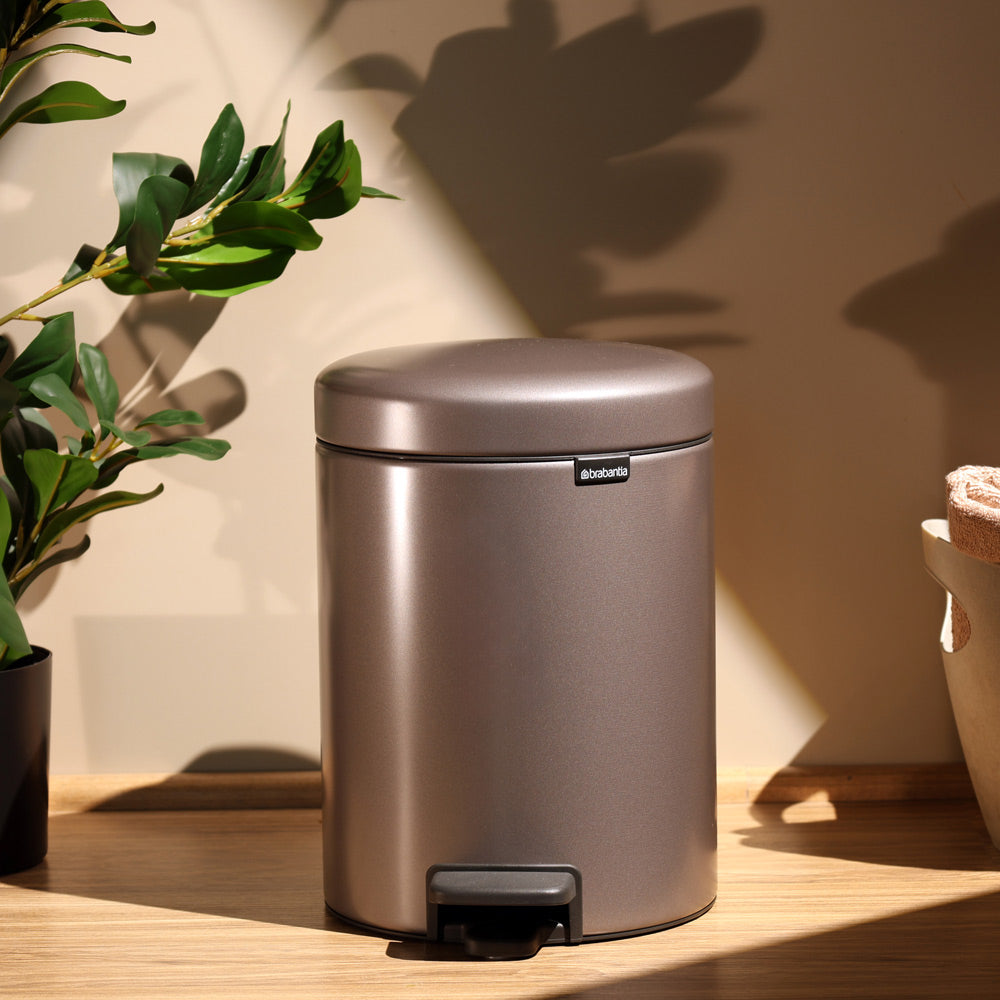 NewIcon Pedal Waste Bin –Platinum