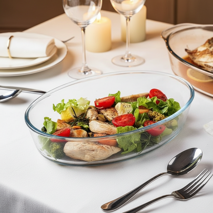 3L Oval Glass Baking Dish