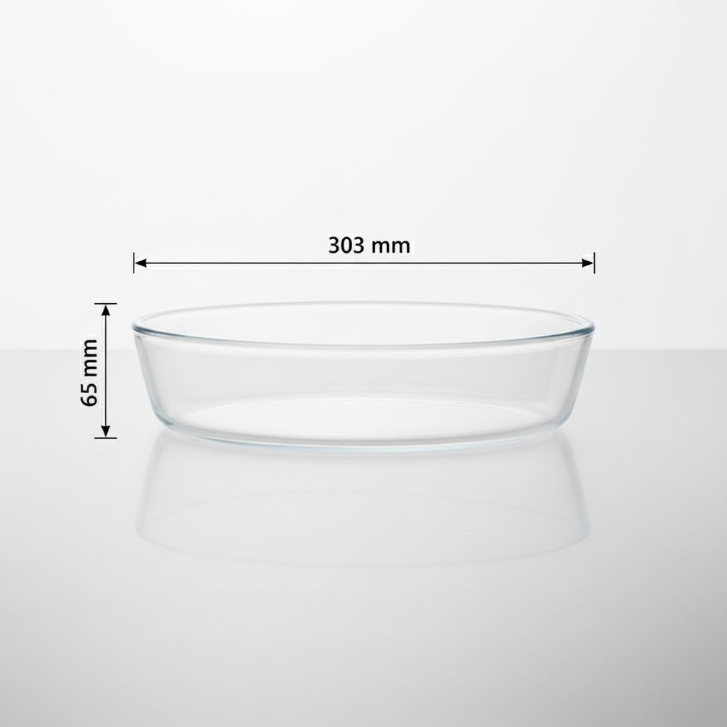 2L Oval Glass Baking Dish