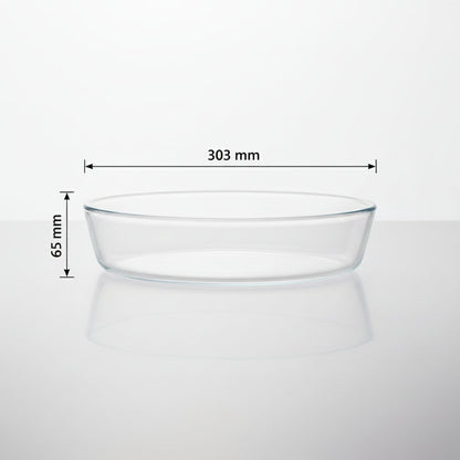 2L Oval Glass Baking Dish