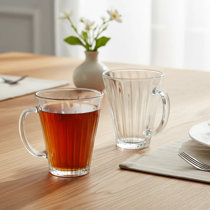 Luminarc Claire Mug 25CL pop design glass mug for tea and coffee