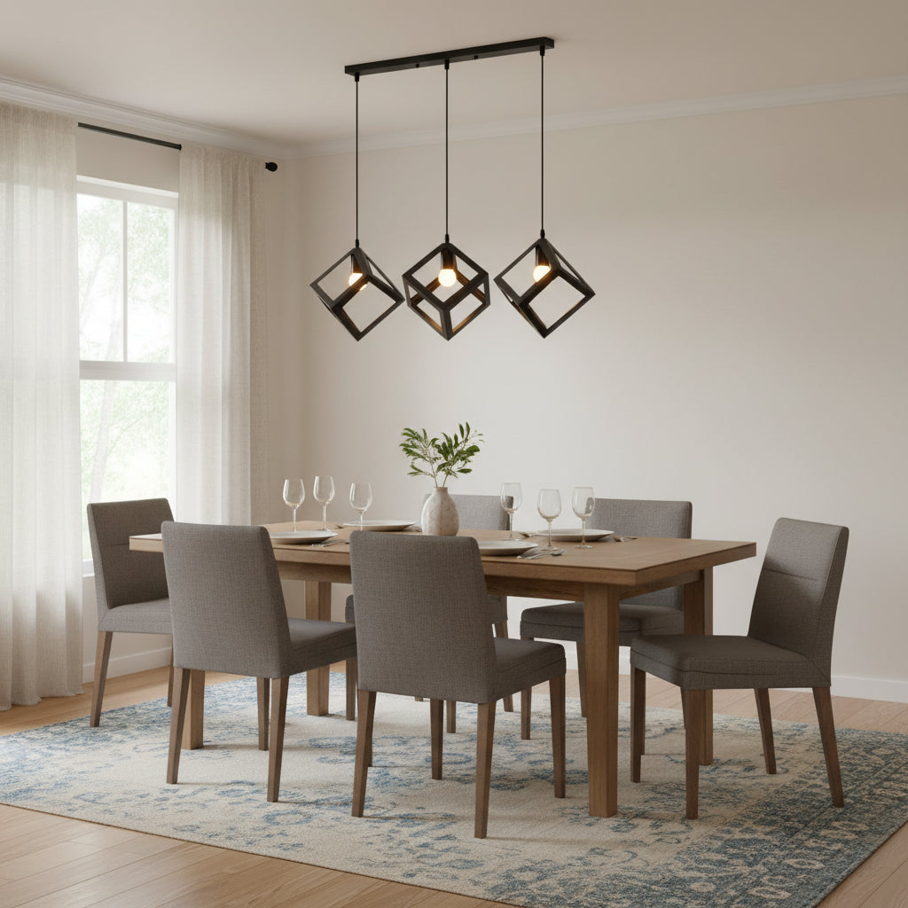 vintage style loft iron metal pendant light black e27 industrial hanging ceiling lamp aluminium modern interior lighting fixture PL0860MEBK