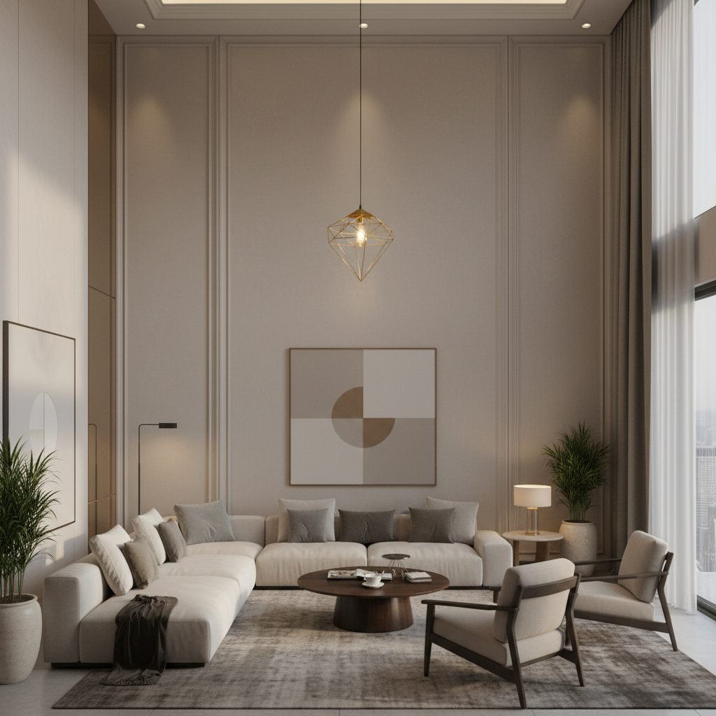 Diamond Gold Cage Pendant Lamp – PL 8062-GO