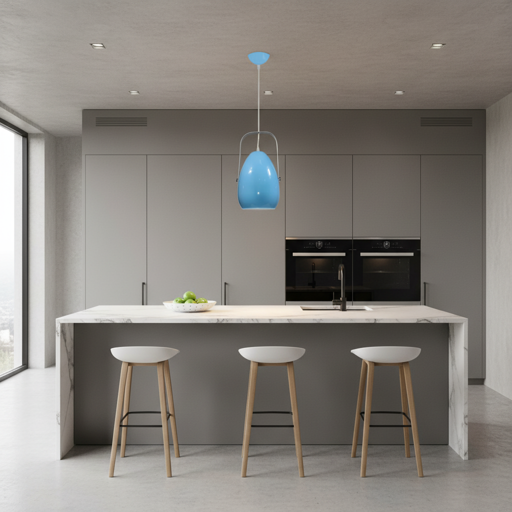 Nordic Style Pendant Light E27 Sky Blue PL 8161-SB