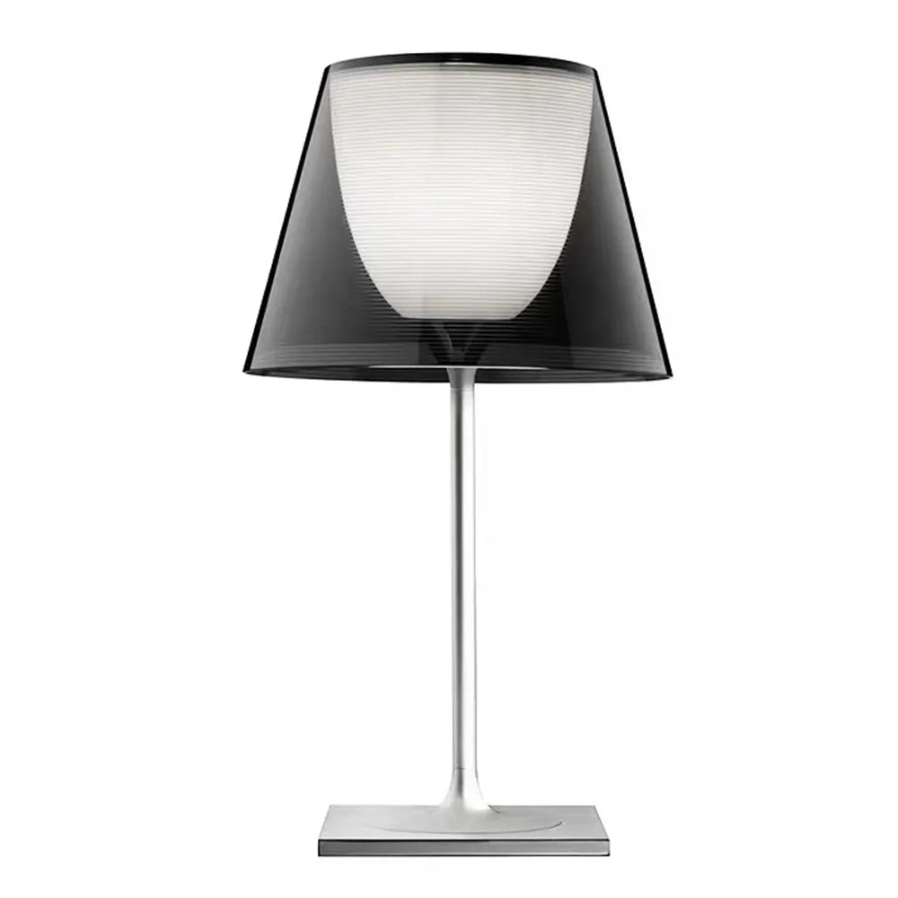 Glass Table Lamp, White, 24 × 45 cm, E27, PLAMPA2046