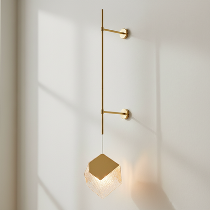 Ice Box Wall Lamp with Clear Glass Shade (G9) (L21.5 × W33.5 × H137 cm)