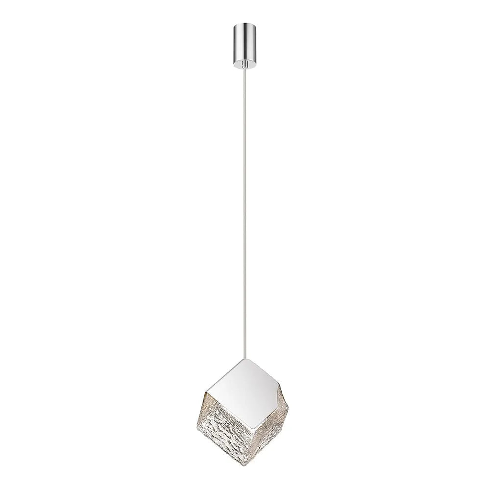 Ice Box Pendant Lamp With  Sheet/Clear Glass Shade