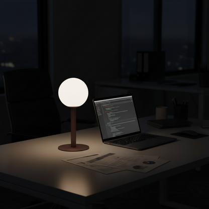 Table Lamp with Opal Glass Shade-PLAMPA2225