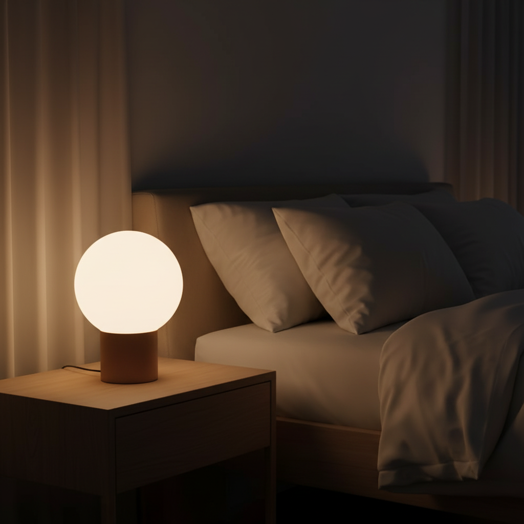 Table Lamp with Opal Glass Shade, Matt Coffee-PLAMPA2226