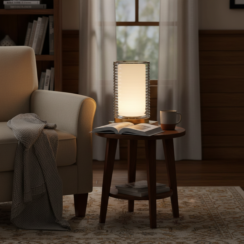 Table Lamp with Brass Finish and Smoke Grey/White Glass-PLAMPA2305