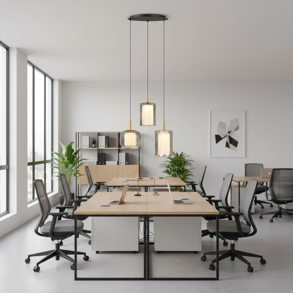 LED Pendant Lamp: Sand Black/Brass With Smoke Grey/White Glass, 24W 3000K; (L50xH150)cm