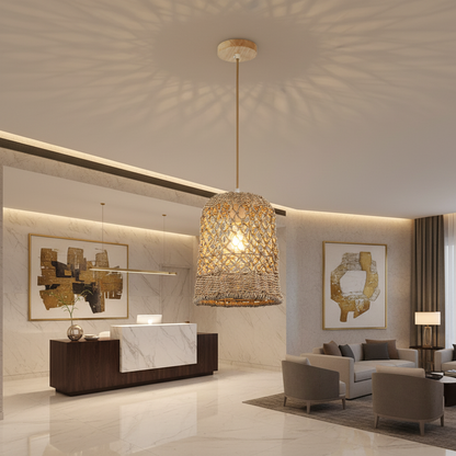 Natural Woven Seagrass Pendant Lamp PL WD25-23