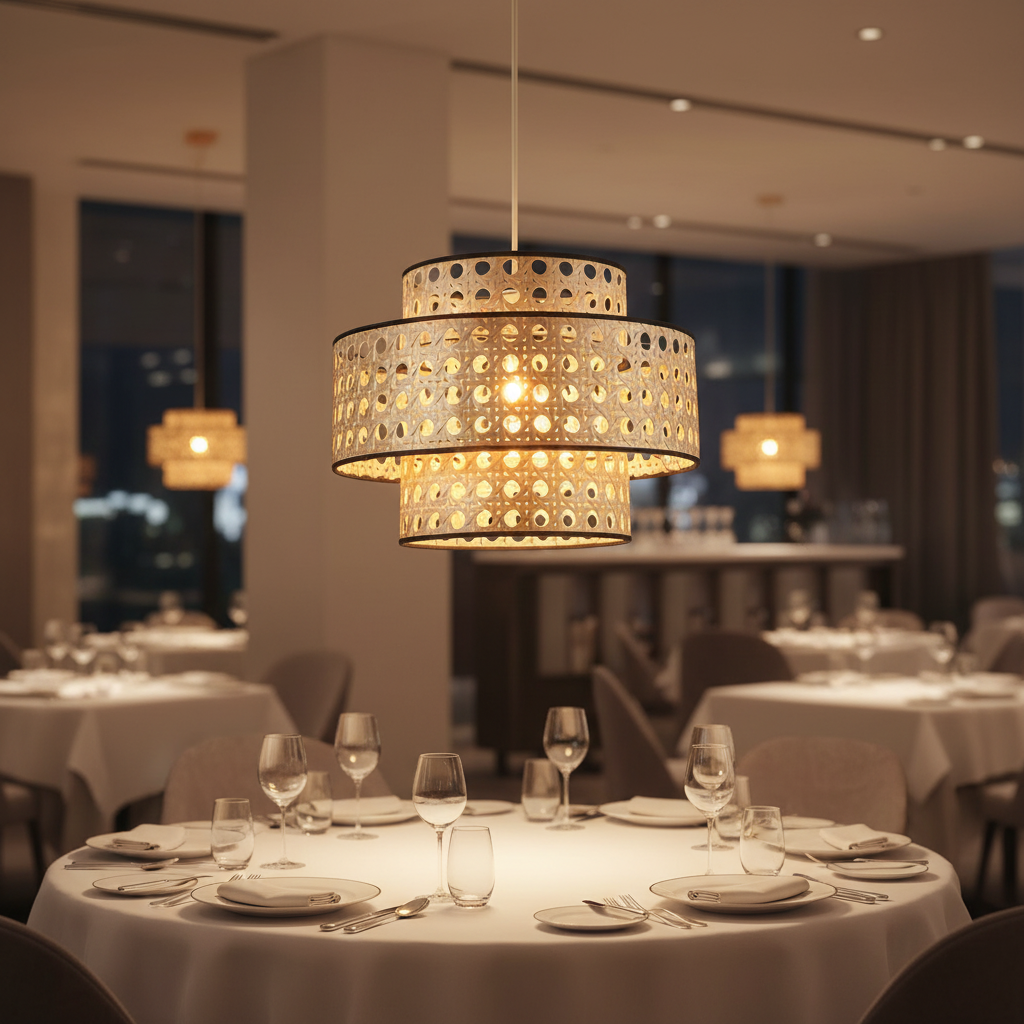 Bamboo Layered Pendant Lamp – PL WD25-24