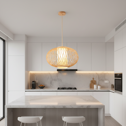 Round Woven Globe Bamboo Pendant Lamp PL WD25-26