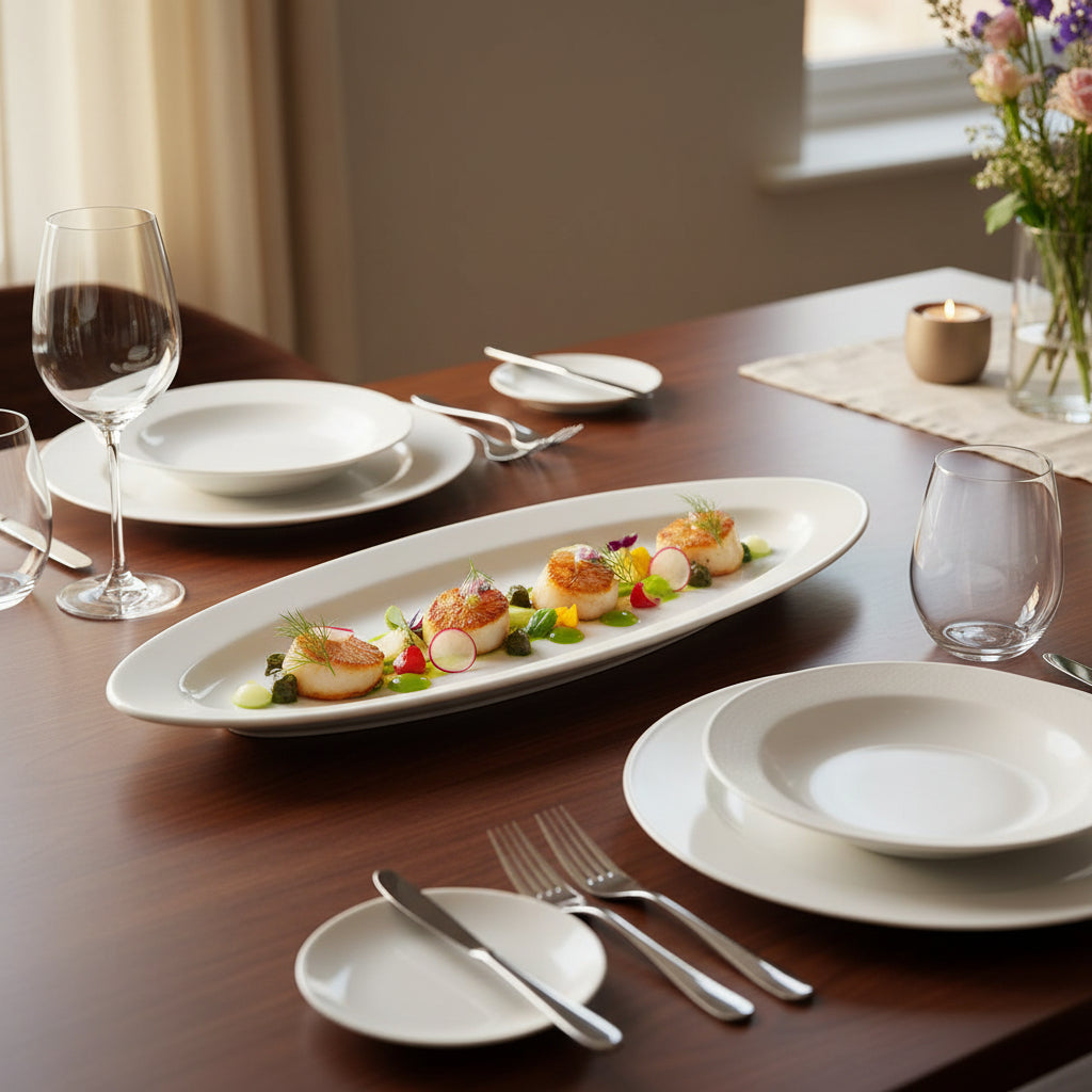 Porcelain Narrow Oval Platter